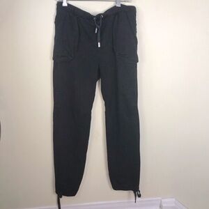TNA Aritzia Track Pants Joggers Pockets Cotton Drawstring Workout Stretch Cozy L